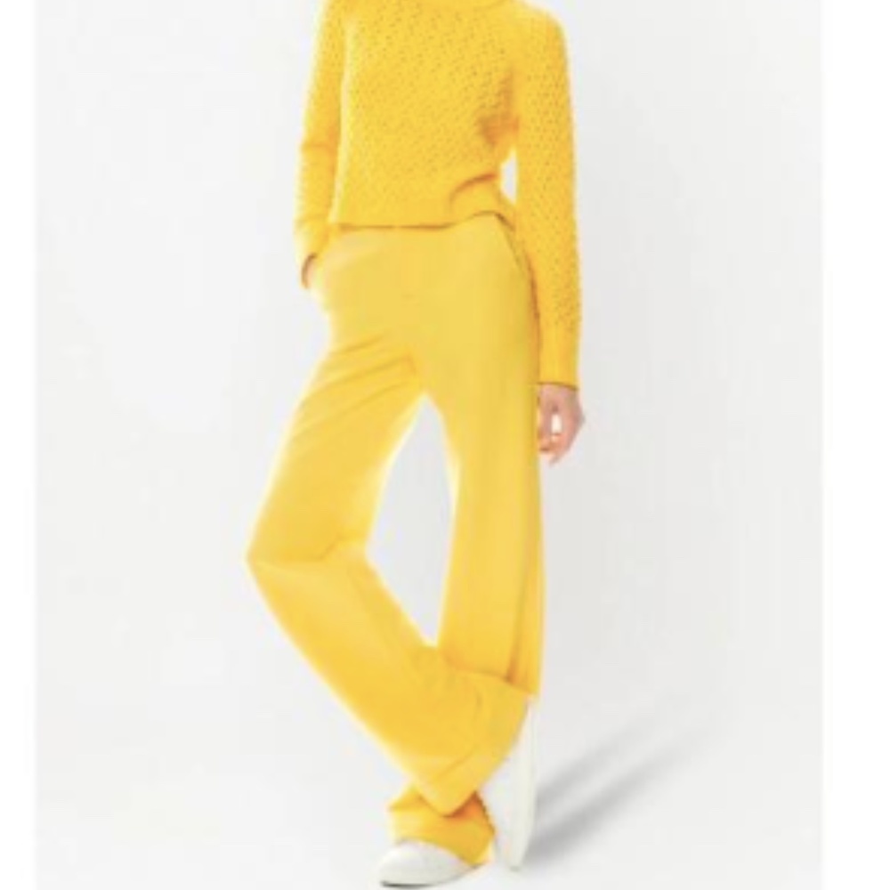 Alice + Olivia Yellow Trousers